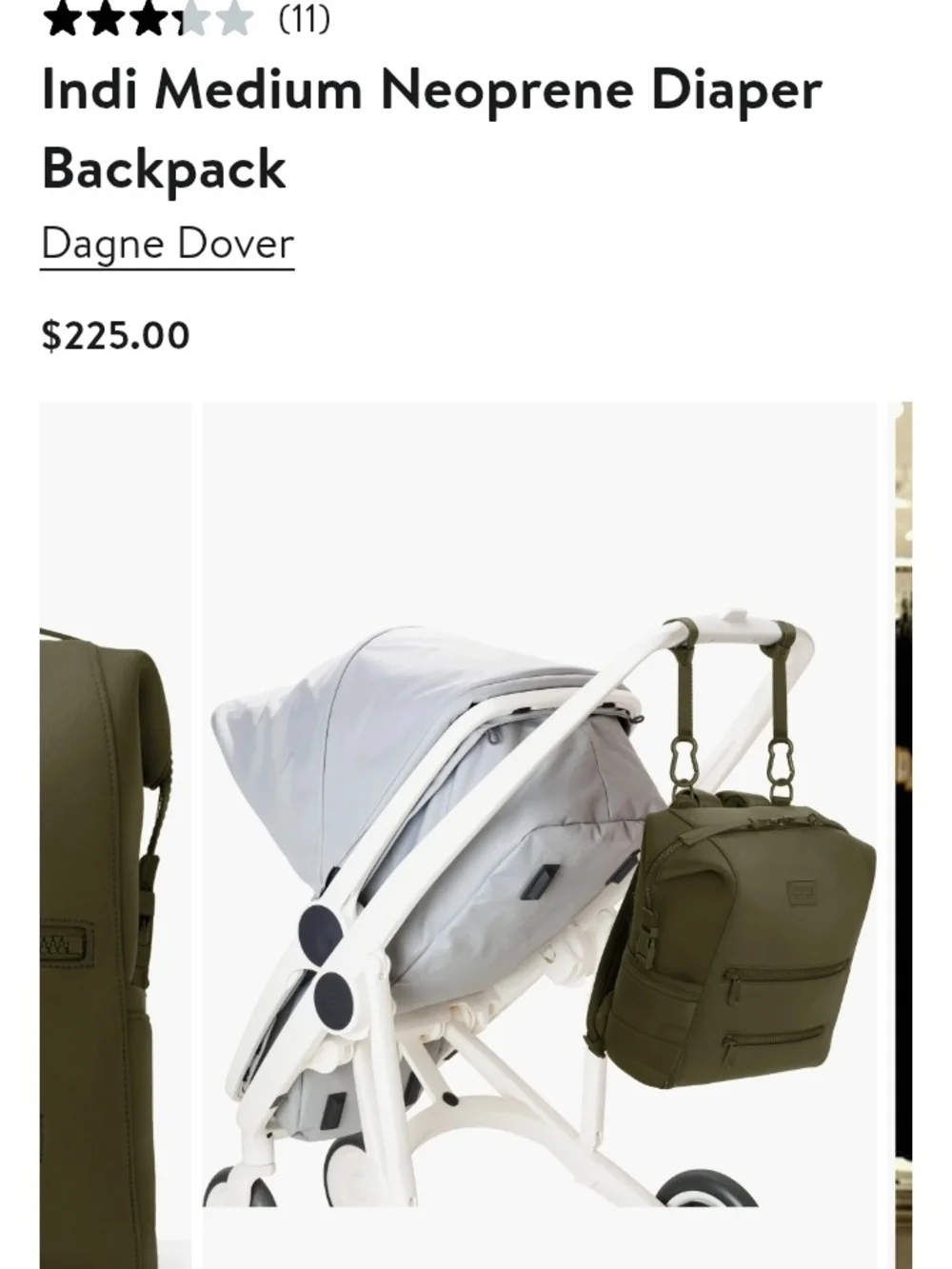 New Dagne Dover Indi Medium Neoprene Diaper Backpack